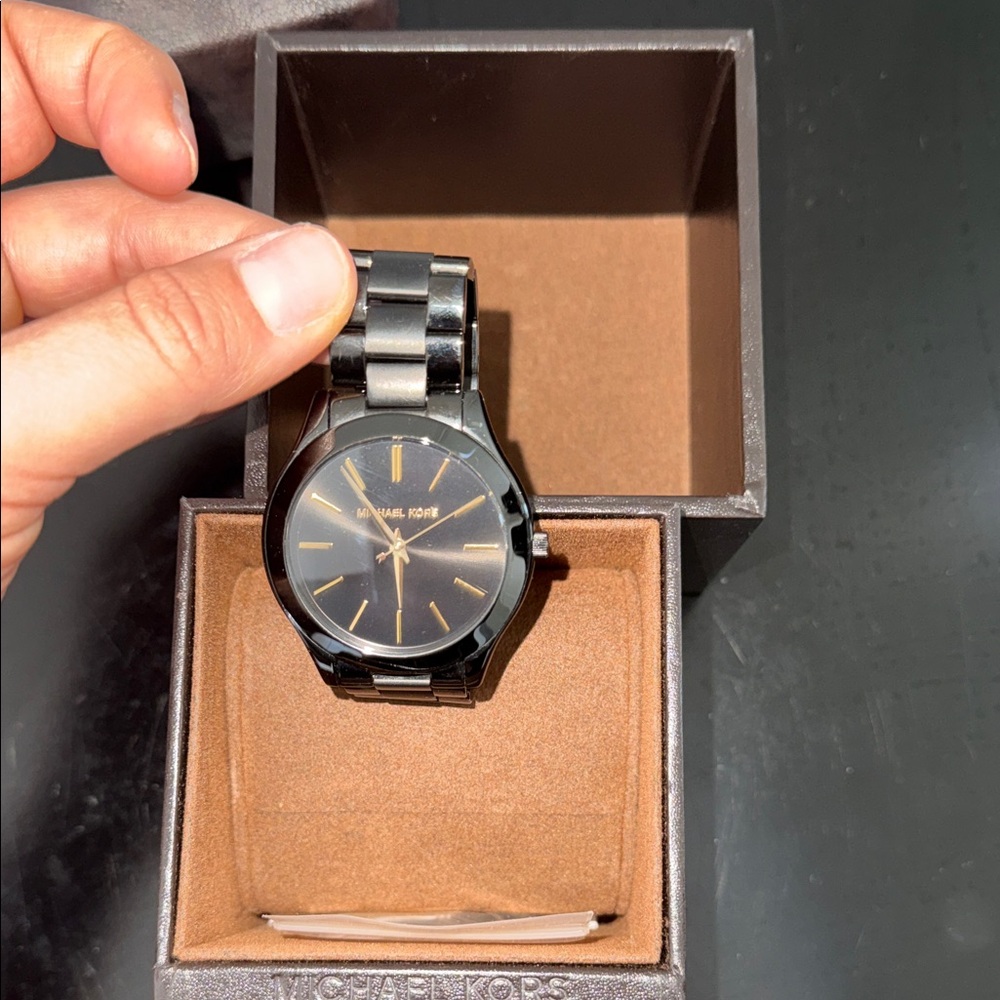 Michael Kors Black and Gold Women’s Watch